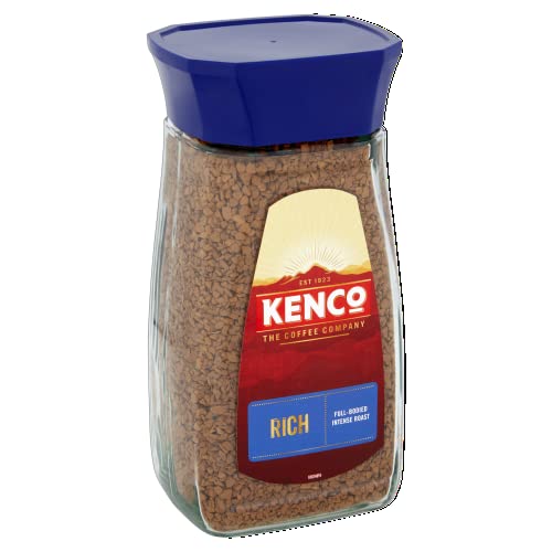 Kenco Rich Full, Bodied Intense Roast Coffee, Red & Blue, 200 g - Experience the rich flavor of Kenco Rich Full-Bodied Intense Roast Coffee, Red & Blue, 200g.