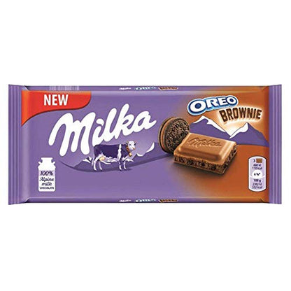 Milka Oreo Choco Brownie Chocolate, 2 x 100 g - "Double Brownie Joy!"