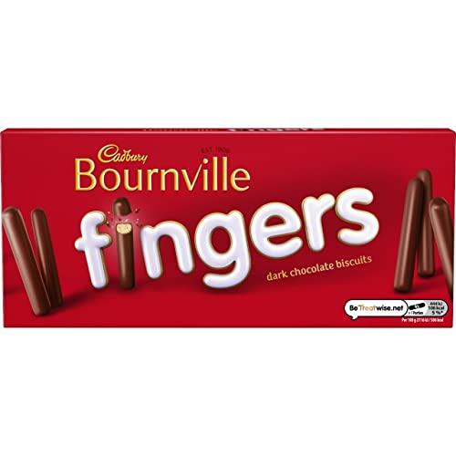 Cadbury Bournville Fingers Dark Chocolate with Crispy Biscuits, 114g - Dark crispy fingers