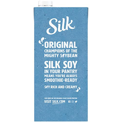 Silk Vanilla Soy Beverage (Plant Based / Vegan Milk Alternative) 946 ml