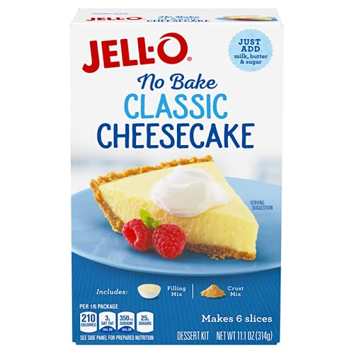 KRAFT HEINZ Jell-O No Bake Classic Cheesecake Mix (Imported), 314g - "No Bake Cheesecake!"