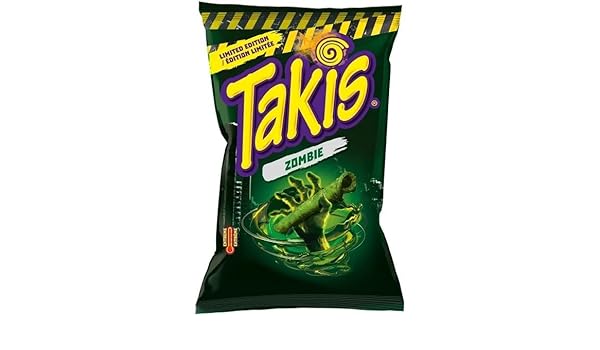 Takis Zombie 280g – Intense Heat and Bold Flavor, Spicy Corn Snack for Zombie Fans, Crunchy and Fiery Tortilla Chips