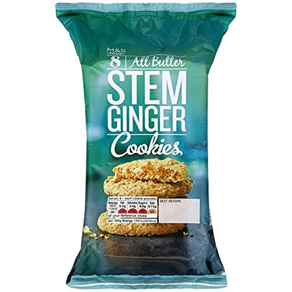 Mark & Spencer 8 All Butter Stem Ginger Cookies 200g - "All Butter Stem Ginger Cookies!"