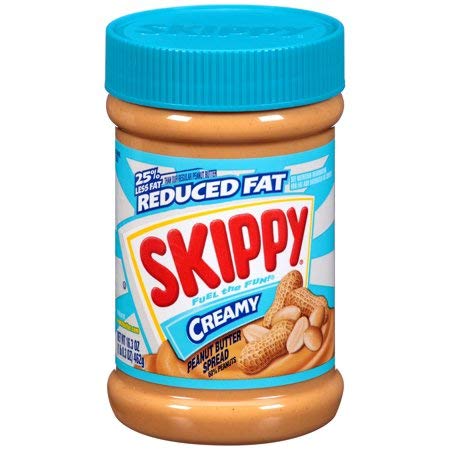 Skippy Reduced Fat Creamy Peanut Butter Spread, 462g