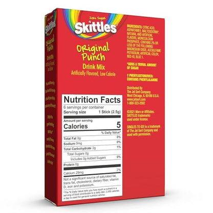 Skittles Original Punch Drink Mix Zero Sugar 15.5g