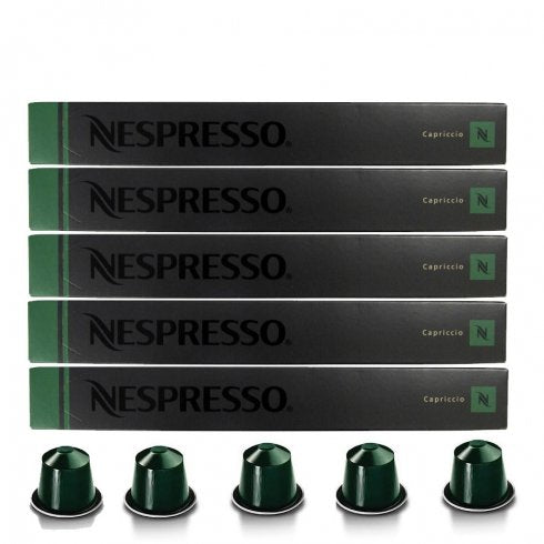 Nespresso Capriccio Coffee Capsules (50 Pods) - "Capriccio Coffee Capsules - 50 Pods of Lively Delight!"