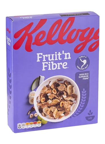 Kellogg's Fruit'n Fibre 500g - Bursting with Natural Goodness, Wholesome Breakfast Cereal with Fruits, Nuts, and High Fiber Delight