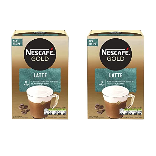 Nescafe Gold Latte - 2 Pack Pouch, 2 x 156 g - "Double Latte Gold - Two Packs of Creamy Delight!"