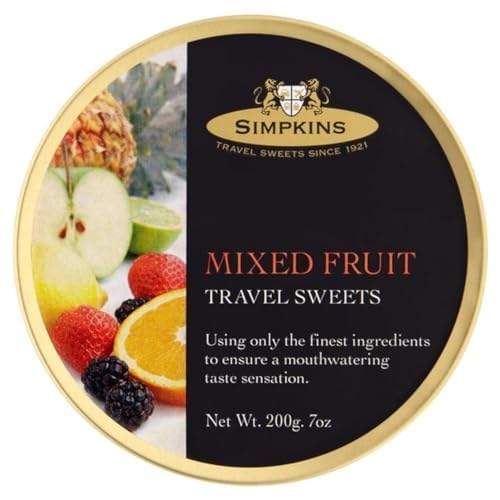 Simpkins Mixed Fruit Drops 200gms - All Natural & Original Travel Sweets