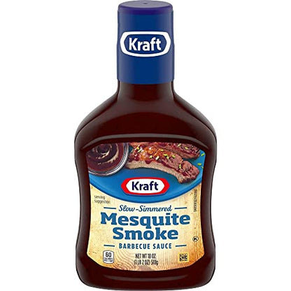 Kraft Slow-Simmered Mesquite Smoke Barbecue Sauce - 2 Pack, 2 x 510 g - "Mesquite Smoke Duo!"