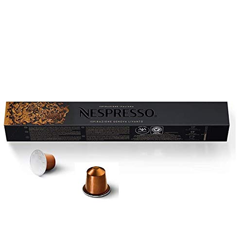 Nespresso Ispirazione Genova Livanto Limited Edition Coffee Pods (1 Sleeve, 10 Pods) - "Ispirazione Genova Livanto - Limited Edition Italian Pods!"