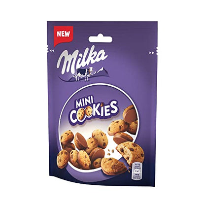 Milka Mini Cookies Covered with Alpine Milk Chocolate Pieces (Imported), 110g - "Mini Cookie Munch!"