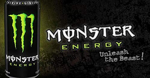 Monster Energy Drink 500ml , (Pack of 12 Cans X 500ml Each) - "Twelve-Pack Energy Surge!"