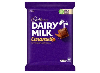 Cadbury Dairy Milk Caramel 345g - Irresistibly smooth milk chocolate filled with luxurious caramel indulgence