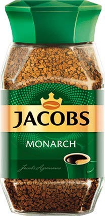 Jacobs Monarch Instant Coffee Bottle 190G, Ground - Monarch instant coffee from Jacobs, 190g bottle of rich ground coffee.