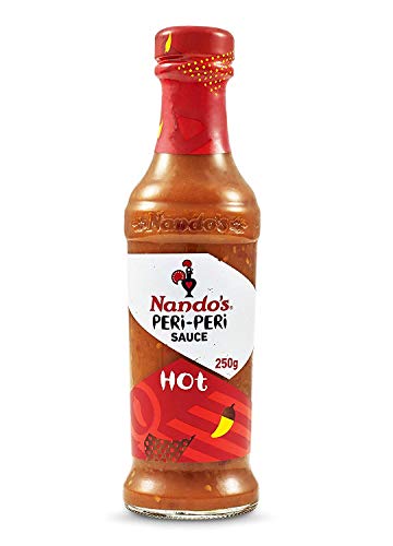 Nando's Peri Peri Chilli Sauce - XX Hot, 250g Product of Netherlands - "XX Hot Peri Peri Joy!"