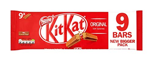 Nestel Kitkat Original 9X2. - "Original KitKat - 9x2 Packs of Crunchy Chocolate Goodness!"