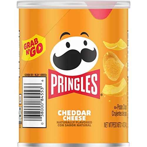 Pringles Grab and Go Cheddar Cheese, 40g - Grab and go cheddar cheese Pringles!