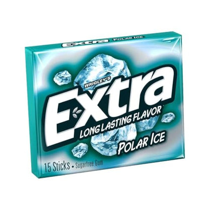 Extra Sugar-Free Chewing Gum 15-Sticks Each - Box of 10 (150 Sticks Total) (Polar Ice) - Polar ice cool!