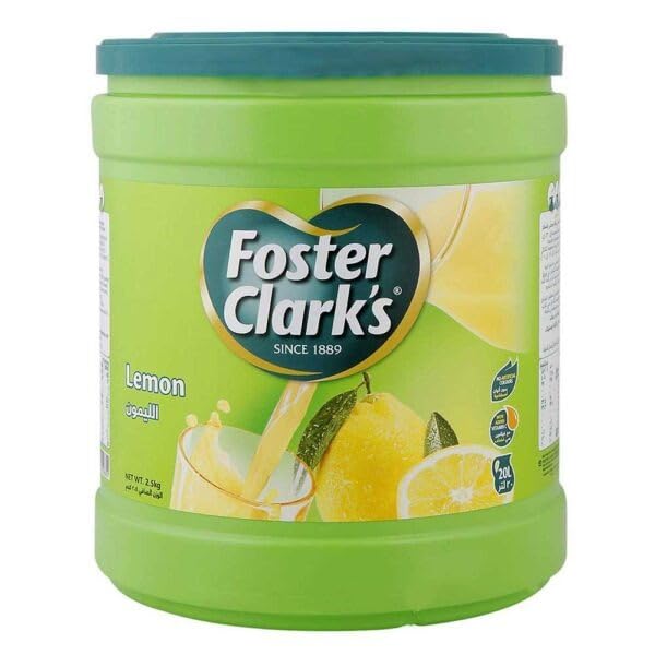 Foster Clark's Lemon 2.5Kg Instant Drink Powder - Refreshing Citrus Flavor, Vitamin C Boost, Easy-to-Mix Beverage Mix for Instant Enjoyment