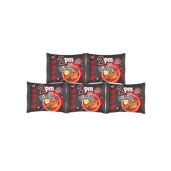 2PM Korean Ramen Noodles - Chicken Flavored - Family Pack (5 x 100g) - A Spicy Taste Adventure!