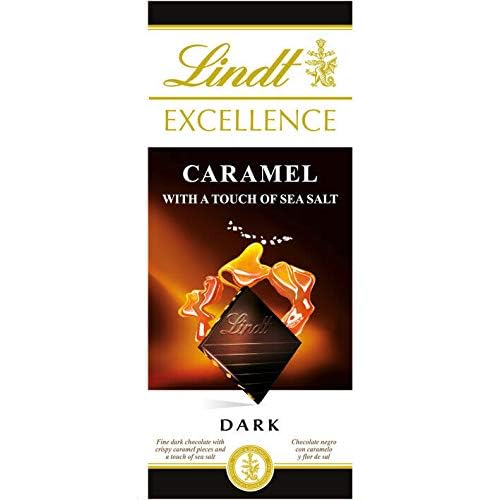 Lindt Excellence Bar Dark Caramel and Sea 100g