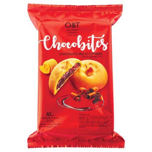 O&T Gourmet Treats CHOCOBITES Chocolate MELT Cookies 120g - "Melts in your mouth!"