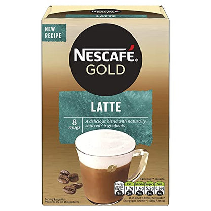 Nescafe Gold Latte, 156 g (45444) - "Latte Gold - Indulgent Coffee in Every Sip!"