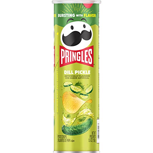 Pringles Screamin' Dill Pickle Potato Crisps, 158 Grams - Screamin' dill pickle Pringles!