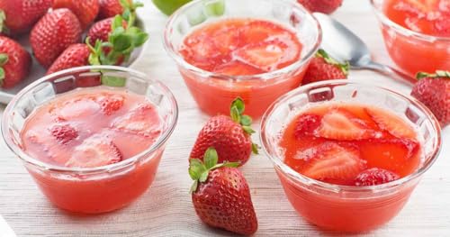 Savor the Sweetness with our Strawberry Artificial Flavor Jello Mix - 17g of Delight in Every Spoonful - Easy-to-Make Gelatin Dessert for Irresistible Treats!