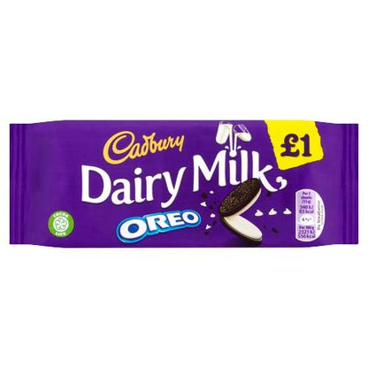 Cadbury Dairy Milk Oreo Milk Chocolate, 4.23 oz / 120 g - Oreo delight