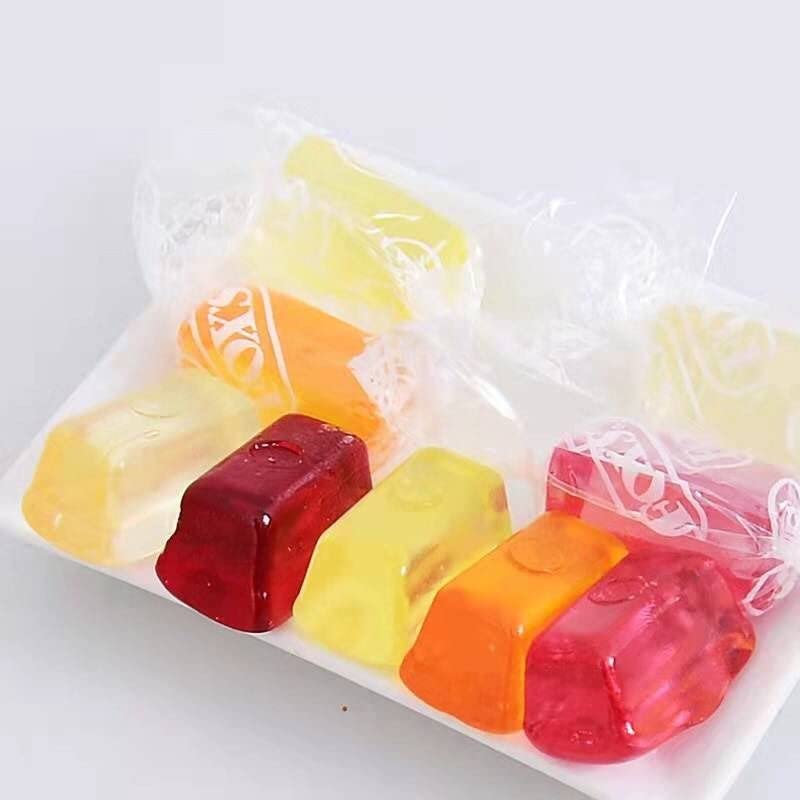 Fox's Crystal Clear Spring Tea Candy, 90g [Lychee Tea, Apple Tea, Mango Tea, Peach Tea Candy] (Fox's Tea- 90g x 4) - Four-pack assorted tea candy!