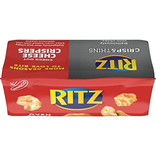 RITZ Crisp And Thins Cheddar Chips, 7.1 Oz 201g - Cheddar Ritz Crisps!