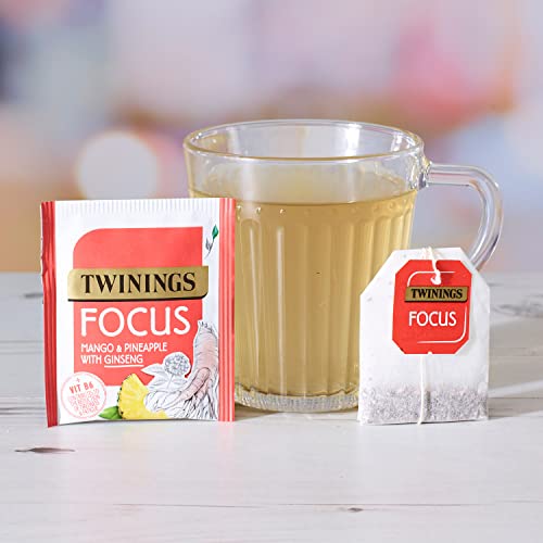 Twinings Superblends Focus Mango & Pineapple with Ginseng Tea 20 Tea Bag, 30g