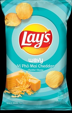 Lay's vi pho mai cheddar - "Cheddar Cheese Delight!"