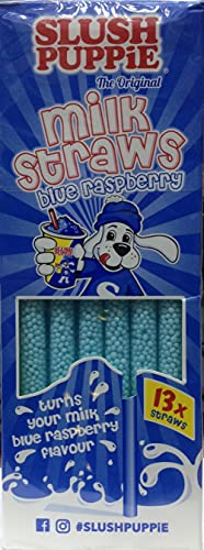 Slush Puppie Original Milk Straws Blue Raspberry 13 Straws 78g