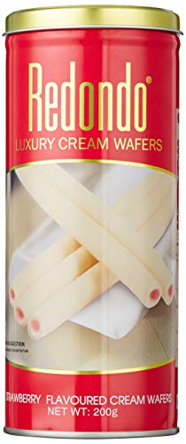 Redondo Luxury Cream Wafer, Strawberry, 200g - Strawberry Delight!