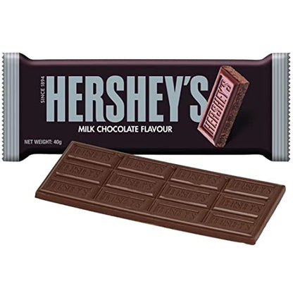 HERSHEY'S Milk Chocolate, 2 X 40 g - Two 40g bars of classic milk chocolate.