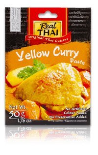 Real Thai Yellow Curry Paste (Pack of 2), 50g - Double Curry Delight!