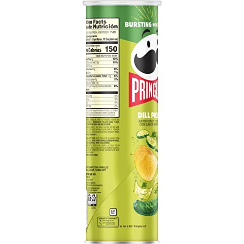 Pringles Screamin' Dill Pickle Potato Crisps, 158 Grams - Screamin' dill pickle Pringles!