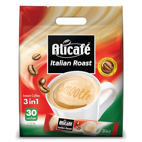 Alicafe Italian Roast 3 in 1 Instant Coffee Packet (30 X 16.5g) 495g - Italian Flair!