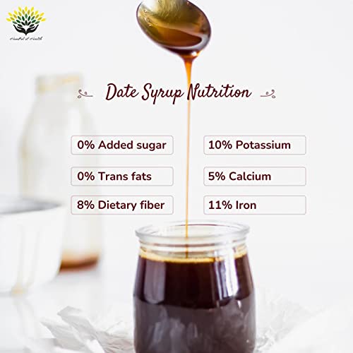 Al Barakah All Natural Arabian Date Syrup 400g | Khajur or Khajoor Syrup | No Added Sugar | No Preservatives | Vegan- Plant Based | Non GMO Dates - Sweet & Pure!