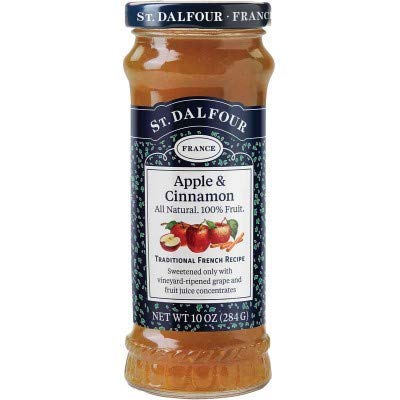 ST. DALFOUR Apple Cinnamon Fruit Spread 284 G (Pack Of 2) | No Added Sugar | 100% From Fruit | No Added Preservatives, Colours, Flavors Or Sweeteners | No Corn Syrup | Traditional French Recipe