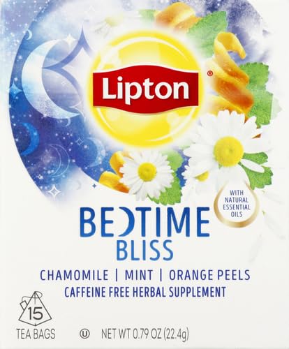 Lipton Herbal Supplement, Bedtime Bliss, 15 ct - "Blissful Sleep Tea!"