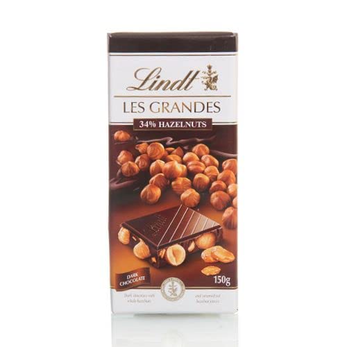 Lindt Les Grandes 34% Hazelnut Milk Chocolate 150g