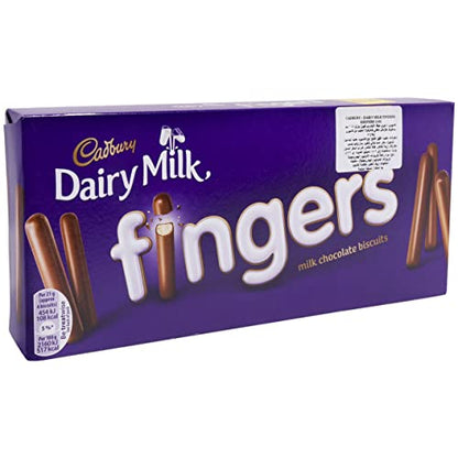 Cadbury Dairy Milk Fingers Milk Chocolate Biscuits, 114g - Finger biscuits