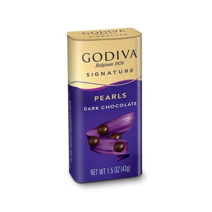 Godiva Belgium 1926 Signature Pearls Dark Chocolate - Rich Belgian Cocoa Indulgence, Elegant Gourmet Treats, Perfect for Gifting, 3.5oz(43g) Pack