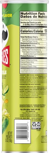 Pringles Screamin' Dill Pickle Potato Crisps, 158 Grams - Screamin' dill pickle Pringles!