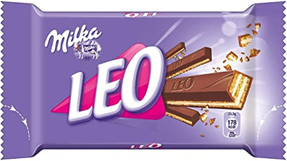 Milka Leo Belgium Chocolate 33.3g × 32 Pieces Box - "Leo Choco Joy!"