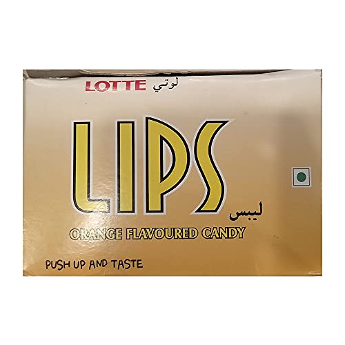 Lotte Lips, Orange Flavoured Candy, 420g - "Orange Candy Fun!"